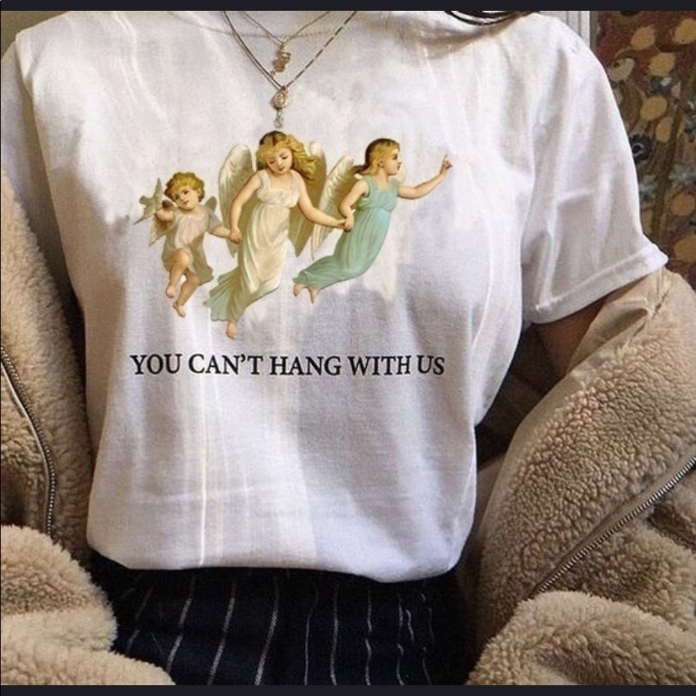 New Baddie Angel/Cherub Parody Tee Can’t Hang